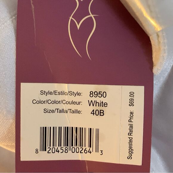 Dominique White Strapless Bustier 40B NWT clean unused store stock - Picture 13 of 14